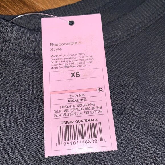 Wild Fable Junior Teens Black Ribbed Racerback Tank Top Size XS - Picture 9 of 10